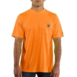 CARHARTT Men's Force T-Shirt, Extended Sizes