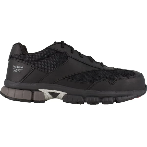 REEBOK WORK Men's Ketia Composite Toe Cross Trainer Shoes, Black/ Silver, Medium Width 2 REEBOK WORK Men's Ketia Composite Toe Cross Trainer Shoes, Black/ Silver, Medium Width - Image 2