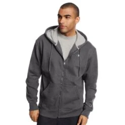 CHAMPION Men's Powerblend Fleece Full-Zip Hoodie