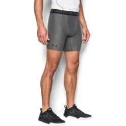 UNDER ARMOUR Men's HeatGear Armour Mid Compression Shorts -Fam By Style 2021401 004 alt2