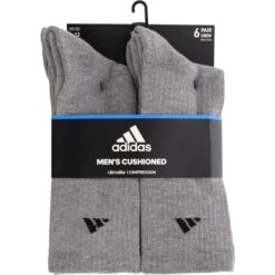 ADIDAS Men's Athletic Crew Socks, 6 Pack -Fam By Style 2025811 004 alt2