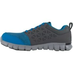 REEBOK WORK Men's Sublite Cushion Work Alloy Toe Work Shoes, Blue/ Grey, Wide -Fam By Style 2033621 408 alt2