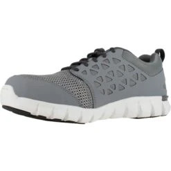 REEBOK WORK Men's Sublite Cushion Work Alloy Toe Work Shoes, Grey, Wide -Fam By Style 2033623 004 alt3