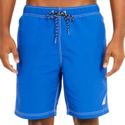 NAUTICA Men's Quick-Dry Signature Swim Trunks
