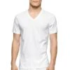 CALVIN KLEIN Men's Stretch Classic V-Neck Short-Sleeve Undershirts, 2-Pack