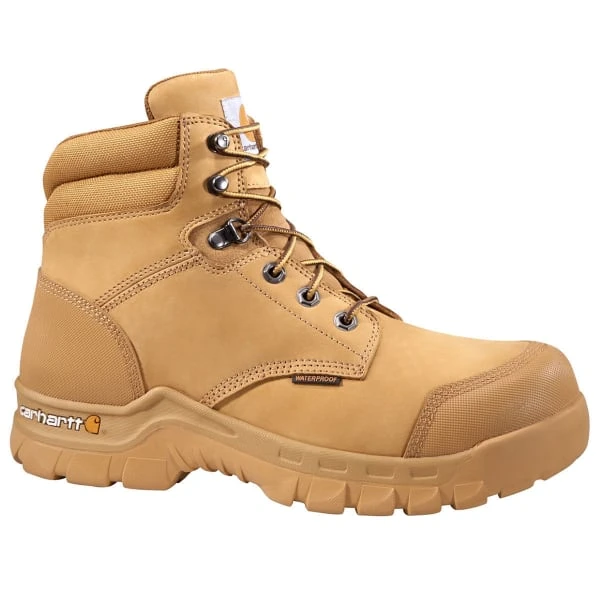 CARHARTT Men's 6-Inch Rugged Flex Waterproof Work Boots, Wheat 1 CARHARTT Men's 6-Inch Rugged Flex Waterproof Work Boots, Wheat
