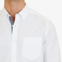 NAUTICA Men's Classic Fit Soft Wash Long Sleeve Button Down Shirt -Fam By Style 2046902 101 alt2