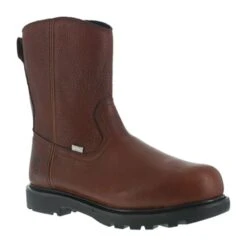 IRON AGE Men's Hauler Composite Toe 10 In. Wellington Flex-Met Boots, Brown