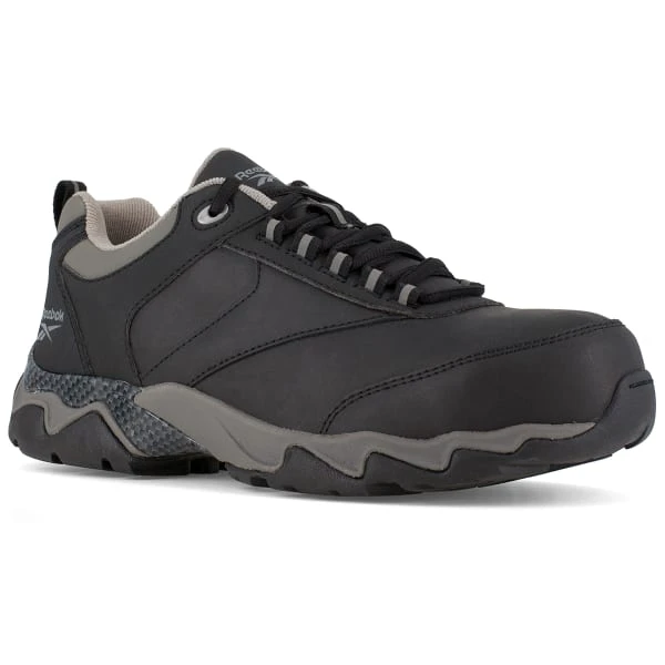 REEBOK WORK Men's Beamer Composite Toe Athletic Oxford Sneaker, Black/Grey 1 REEBOK WORK Men's Beamer Composite Toe Athletic Oxford Sneaker, Black/Grey