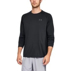 UNDER ARMOUR Men's UA Tech Long-Sleeve Tee -Fam By Style 2050692 001 alt2