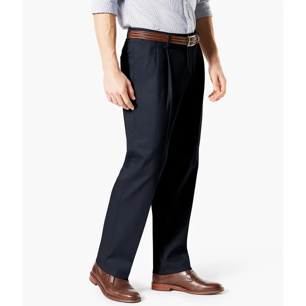 DOCKERS Men's Classic Fit Signature Khaki 2.0 Stretch Pleated Crease Pants 3 DOCKERS Men's Classic Fit Signature Khaki 2.0 Stretch Pleated Crease Pants - Image 3