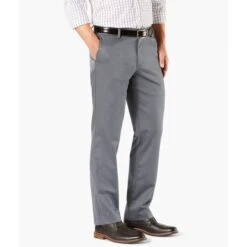 DOCKERS Men's Signature Khaki 2.0 Straight Flat-Front Creaseless Pants -Fam By Style 2055219 006 alt2