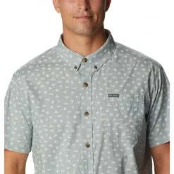 COLUMBIA Men’s Rapid Rivers™ Printed Short-Sleeve Shirt -Fam By Style 2056957 007 alt4