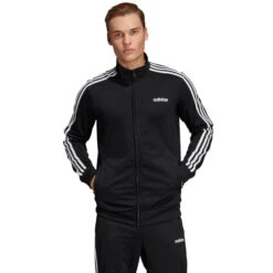ADIDAS Men's Essential 3Stripe Tricot Track Jacket 11 ADIDAS Men's Essential 3Stripe Tricot Track Jacket -Fam By Style 2057224 001 alt2