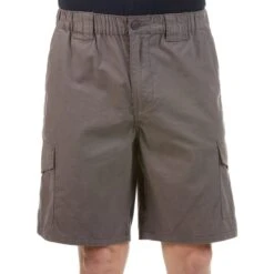 RUGGED TRAILS Men's Canvas Cargo Shorts