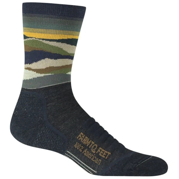 FARM TO FEET Men's Max Patch Lightweight Technical Crew Sock 1 FARM TO FEET Men's Max Patch Lightweight Technical Crew Sock