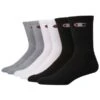CHAMPION Men's Logo Crew Socks, 6-Pack