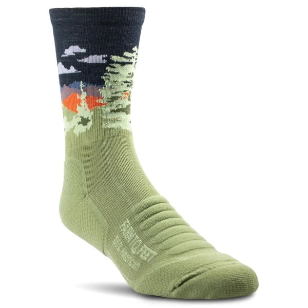 FARM TO FEET Men's Cascade Locks 3/4 Crew Socks 1 FARM TO FEET Men's Cascade Locks 3/4 Crew Socks