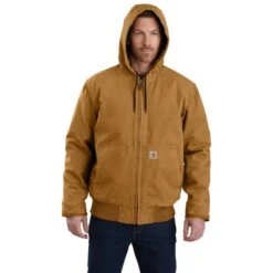 CARHARTT Men's Washed Duck Insulated Active Jacket 9 CARHARTT Men's Washed Duck Insulated Active Jacket -Fam By Style 2066938 230 alt3