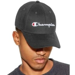 CHAMPION Men's Classic Twill Adjustable Hat -Fam By Style 2068127 001 alt2
