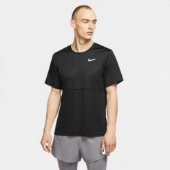 NIKE Men's Breathe Short-Sleeve Running Top 7 NIKE Men's Breathe Short-Sleeve Running Top -Fam By Style 2068213 001 alt2