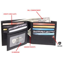 DOCKERS Men's Rfid Blocking Hipster Duplex Bifold Wallet -Fam By Style 2069824 001 alt3