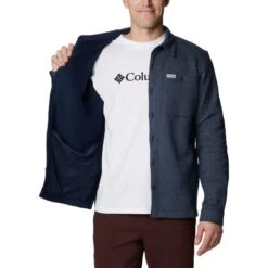 COLUMBIA Men's Great Hart Mountain Shirt Jacket -Fam By Style 2074793 402 alt4