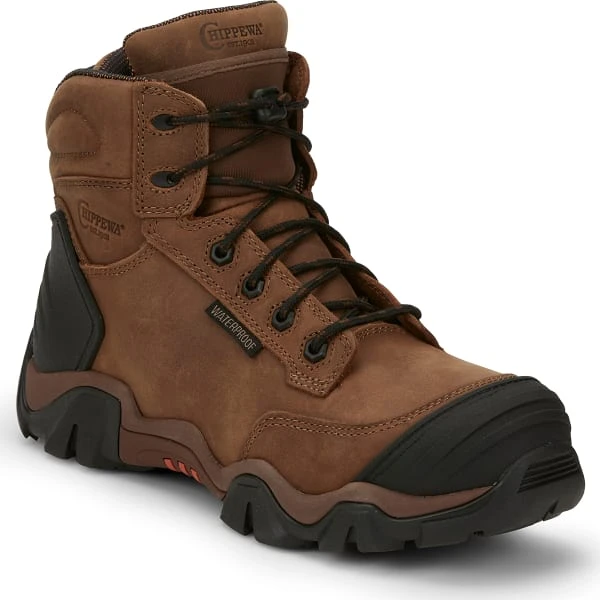 CHIPPEWA Men's 6" Waterproof Nano Comp Toe Hiking Boots 1 CHIPPEWA Men's 6" Waterproof Nano Comp Toe Hiking Boots