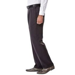 HAGGAR Men's E-CLO Stria Dress Pant -Fam By Style 2076210 003 alt2