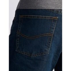 LEE Men's Relaxed Fit Flannel & Fleece Lined Straight Leg Jeans -Fam By Style 2076357 402 alt4