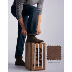 LEE Men's Relaxed Fit Flannel & Fleece Lined Straight Leg Jeans -Fam By Style 2076357 402 alt6