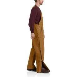 CARHARTT Men's Loose Fit Firm Duck Insulated Bib Overall -Fam By Style 2076515 201 alt6