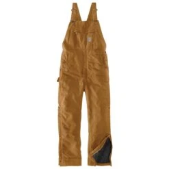 CARHARTT Men's Loose Fit Firm Duck Insulated Bib Overall