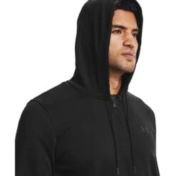 UNDER ARMOUR Men's Armour Fleece Full Zip Hoodie -Fam By Style 2076957 001 alt4