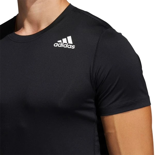ADIDAS Men's Techfit Fitted Short Sleeve Tee 5 ADIDAS Men's Techfit Fitted Short Sleeve Tee - Image 5