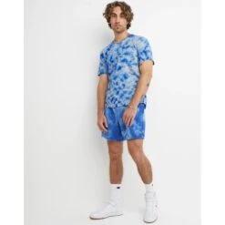 CHAMPION Men's Crush Dye Fleece 7" Shorts -Fam By Style 2078665 404 alt5
