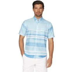 IZOD Men's Dockside Short-Sleeve Button-Down Shirt