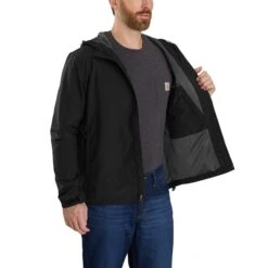 CARHARTT Men's Rain Defender Relaxed Fit Lightweight Jacket -Fam By Style 2079208 001 alt3