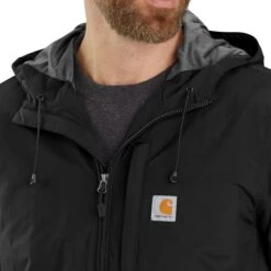 CARHARTT Men's Rain Defender Relaxed Fit Lightweight Jacket -Fam By Style 2079208 001 alt5