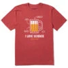 LIFE IS GOOD Men's I Love Science Beer Crusher Graphic Tee