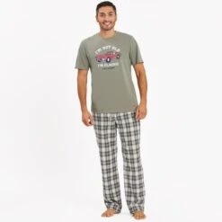 LIFE IS GOOD Putty Plaid Classic Sleep Pants 9 LIFE IS GOOD Putty Plaid Classic Sleep Pants -Fam By Style 2079644 102 alt4