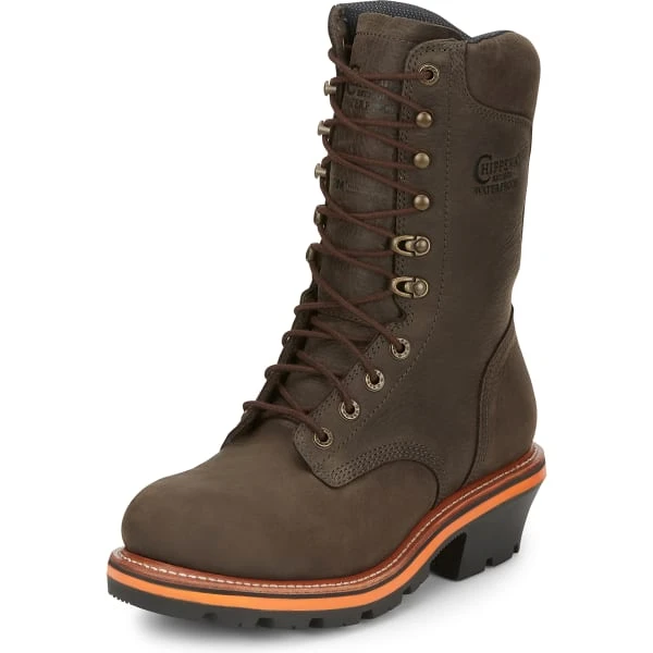 CHIPPEWA Men's Thunderstruck 10" Soft Toe Insulated Logger Boots, Extra Wide Width 4 CHIPPEWA Men's Thunderstruck 10" Soft Toe Insulated Logger Boots, Extra Wide Width - Image 4