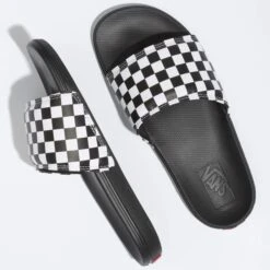 VANS Men's Checkerboard La Costa Slide-On Slides -Fam By Style 2080506 101 alt3