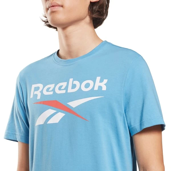 REEBOK Men's Identity Big Logo Short-Sleeve Tee 4 REEBOK Men's Identity Big Logo Short-Sleeve Tee - Image 4