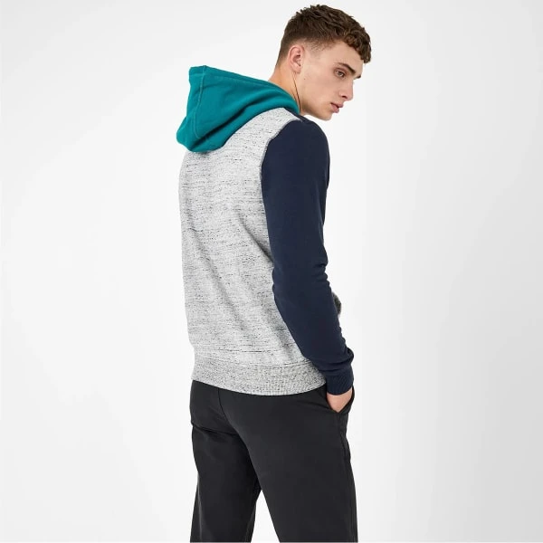 JACK WILLS Men's Crewe Cut And Sew Panel Hoodie 2 JACK WILLS Men's Crewe Cut And Sew Panel Hoodie - Image 2