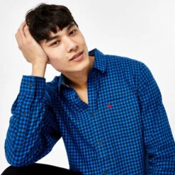 JACK WILLS Men's Newick Gingham Check Button Down Shirt 7 JACK WILLS Men's Newick Gingham Check Button Down Shirt -Fam By Style 2081114 408 alt2