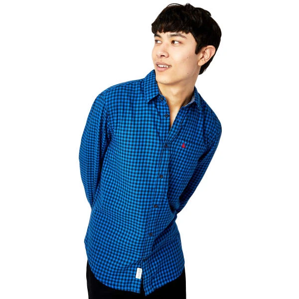 JACK WILLS Men's Newick Gingham Check Button Down Shirt 1 JACK WILLS Men's Newick Gingham Check Button Down Shirt