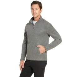 VAN HEUSEN Men's Essential 1/4-Zip Sweater Fleece -Fam By Style 2081635 006 alt2