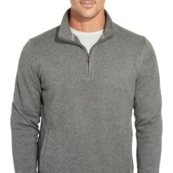 VAN HEUSEN Men's Essential 1/4-Zip Sweater Fleece -Fam By Style 2081635 006 alt3
