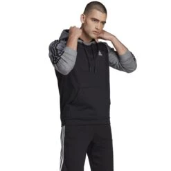 ADIDAS Men's Essentials Melange Pullover Hoodie 9 ADIDAS Men's Essentials Melange Pullover Hoodie -Fam By Style 2081665 001 alt3